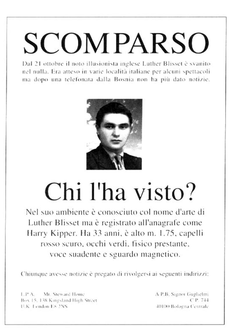 Manifesto creato dal collettivo Luther Blissett